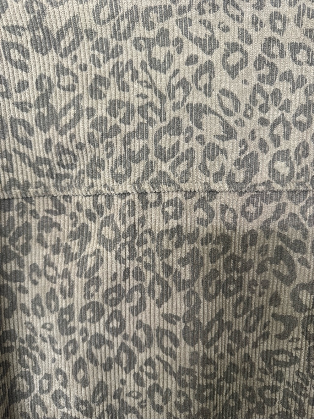 Wild Fable Taupe Leopard Print Corduroy Button-Up Shacket - Picture 4 of 4